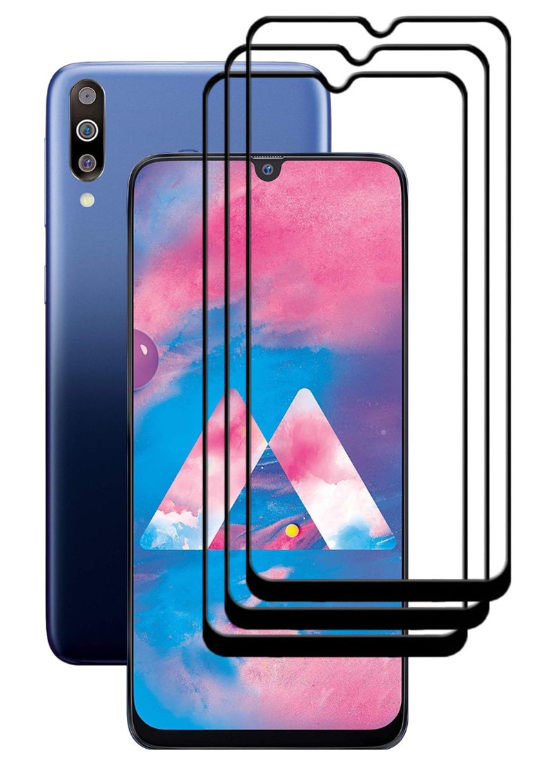 ACLIX 3 Pieces Antistatic ESD Dustproof Premium Quality High Definition Tempered Glass Screen Protector Designed For Samsung Galaxy M30 - Image 1