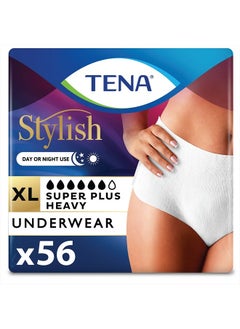 Tena Incontinence Underwear for Women, Super Plus Absorbency, Extra Large 14 Count (Pack of 4) - Packaging May Vary  - Image 1