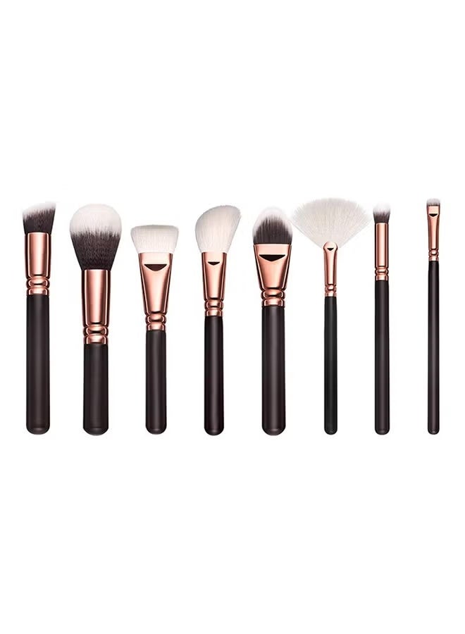 Zoeva 15-Piece Vol. 1 Face And Eye Makeup Brush Multi Use Set Brown/Rose Gold/Black - Image 3
