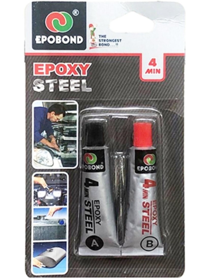 Epobond Epoxy Steel 4 min steel super glue, adhesive for metal, plastic & wood 