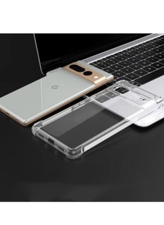 Generic Case Compatible with Google Pixel 7 Pro, Cover Silicone Transparent TPU Gorilla Anti-shock Protector Camera Shockproof Corners - Clear  - Image 1