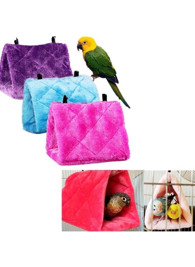 Generic Pet Bird Parrot Parakeet Budgie Warm Hammock Cage Hut Tent Bed Hanging Cave  - Image 1