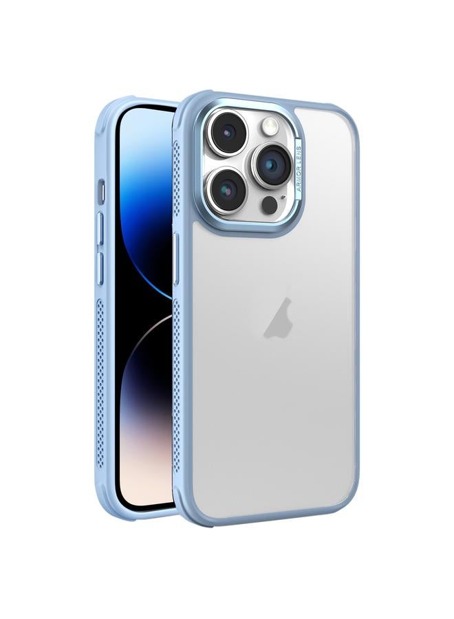 إيروريكس جراب لهاتف iPhone 14 Pro Max مصنوع من مادة تبريد جانبية مع ملمس جلدي غير لامع وإطار عدسة معدني - Image 1