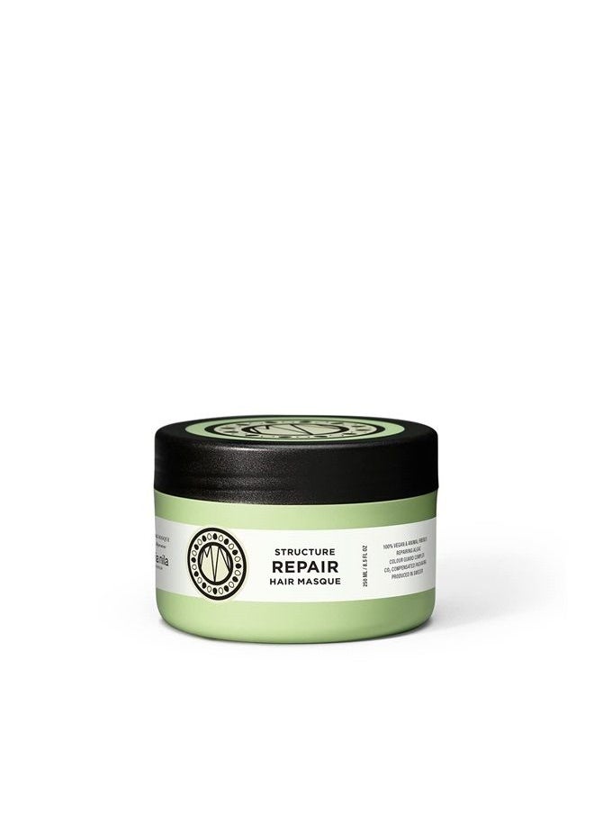 Maria Nila Structure Repair Mask, 8.5 Fl Oz / 250 ml, For Damaged & Chemically Treated Hair, Algae Extract Rebuilds & Moisturizes, 100% Vegan & Sulfate/Paraben free  - Image 1