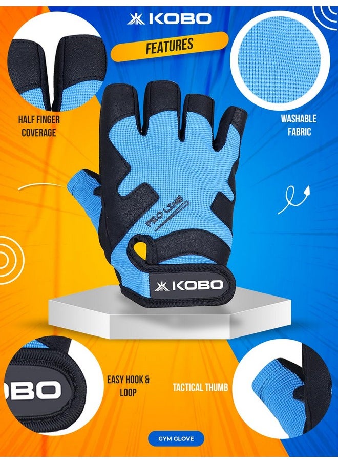 Kobo - Wtg-61 Weight Lifting Gym Gloves Hand Protector For Fitness Training - Image 1