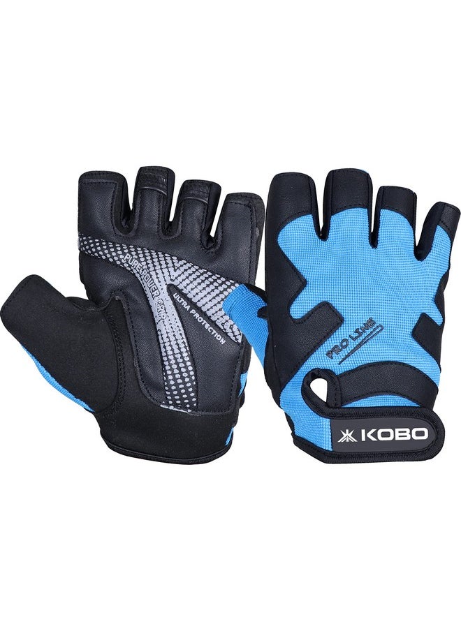 Kobo - Wtg-61 Weight Lifting Gym Gloves Hand Protector For Fitness Training - Image 1