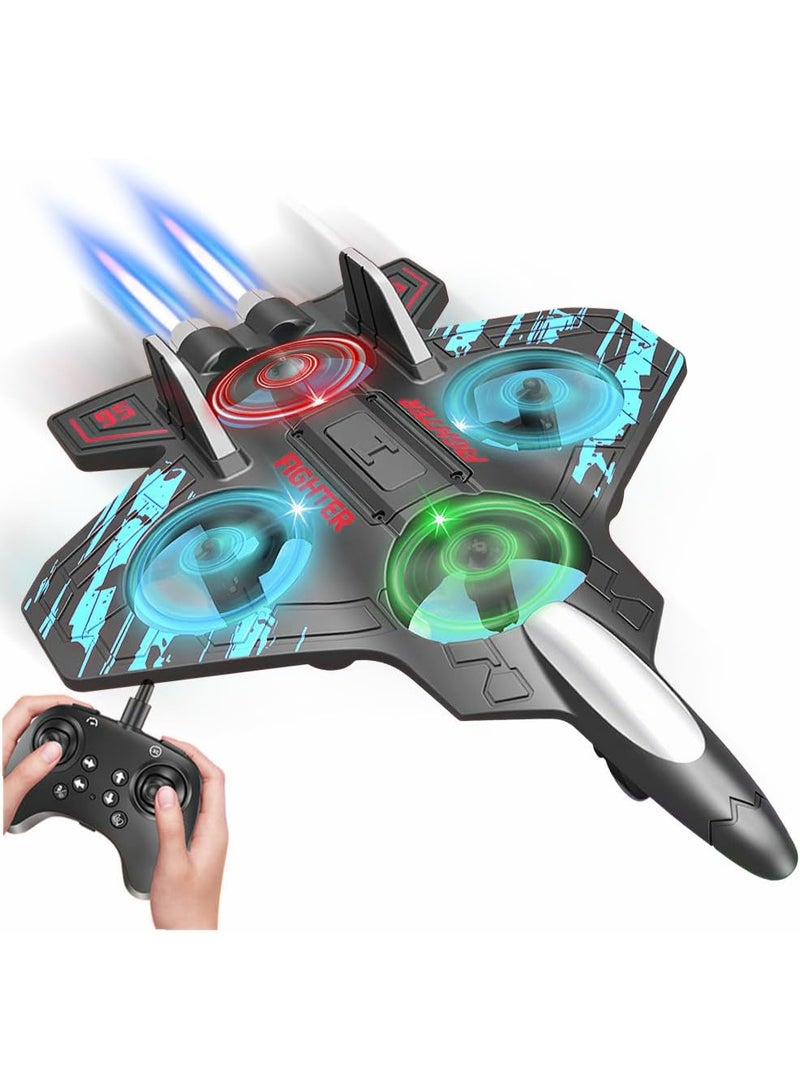 Remote-controlled combat drone - 360-degree rotation, LED lighting, and shatterproof EPP body - Image 1