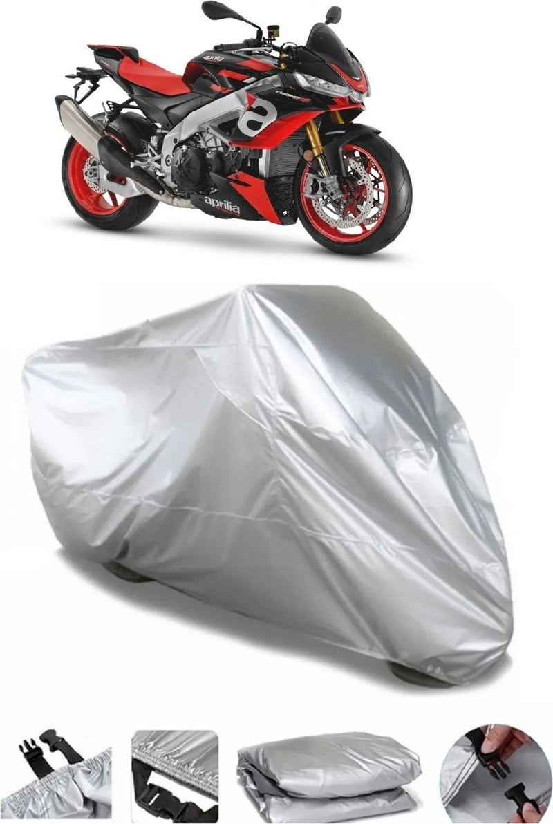 Breen Aprilia Tuono 660 Grey Waterproof Motorcycle Canvas Premium  - Image 1