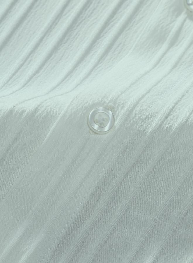 Take Two Men Green Textured Shirt and Pants Co-Ords - Image 4