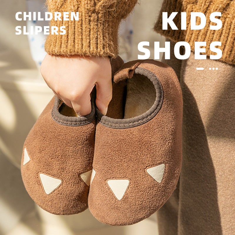 Children'S Floor Shoes Thick Bottom Polar Fleece Non-Slip Home Soft Bottom Fleece-Lined Thick Plush Shoes Cartoon Cold-Proof Floor Socks - Image 4