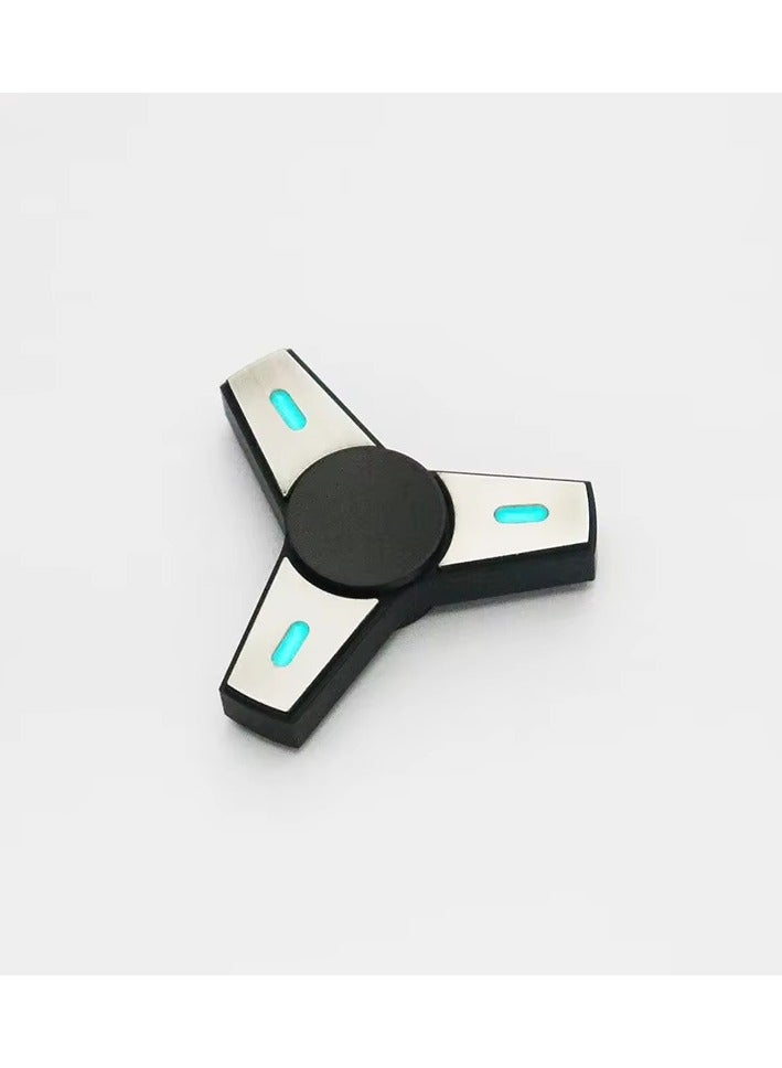 Mini Fidget Spinner Luminous EDC Stress Relief Toy Stainless Steel Spinning Top Gyroscope Gyroscope Relieve Stress-Relieving  - Image 1