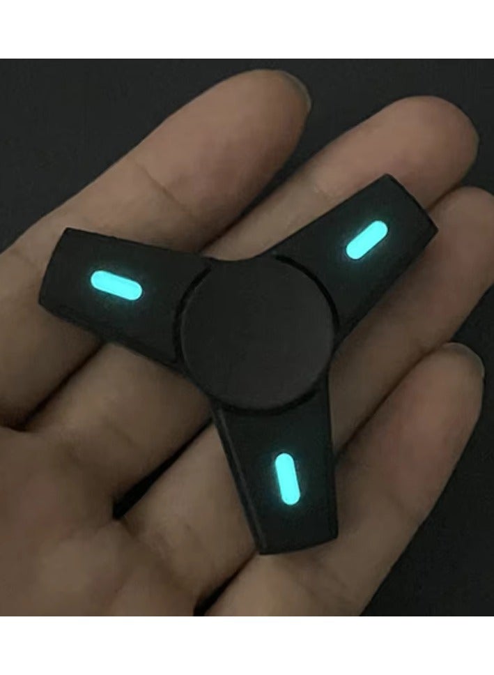 Mini Fidget Spinner Luminous EDC Stress Relief Toy Stainless Steel Spinning Top Gyroscope Gyroscope Relieve Stress-Relieving  - Image 4