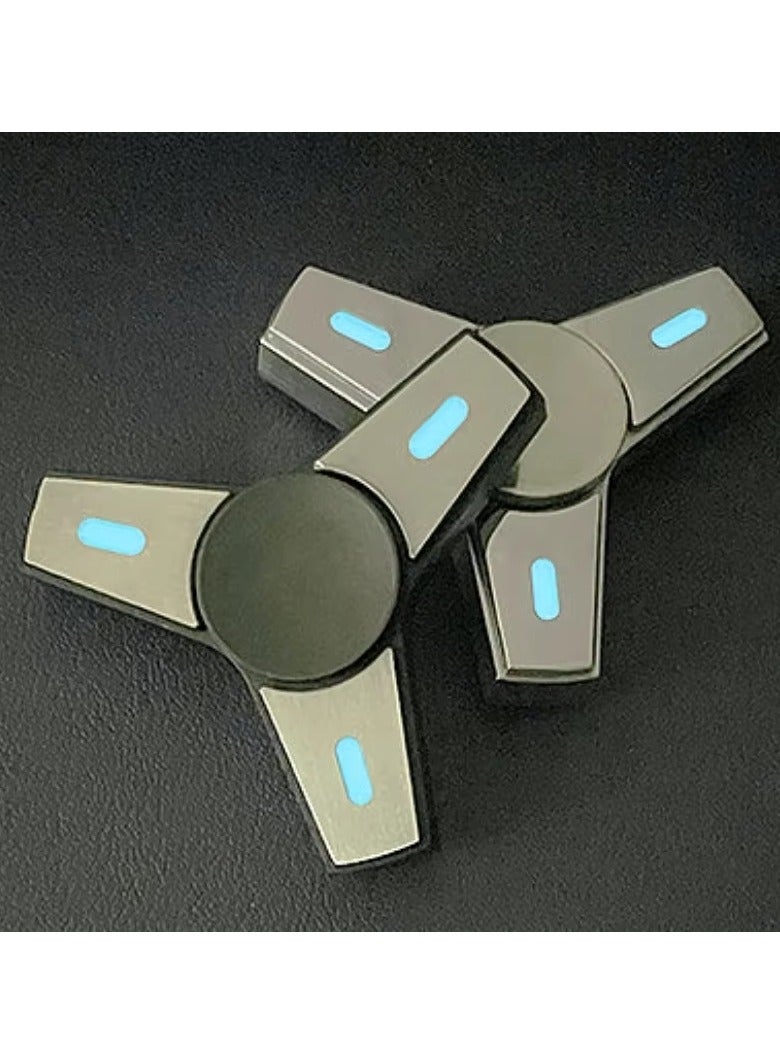Mini Fidget Spinner Luminous EDC Stress Relief Toy Stainless Steel Spinning Top Gyroscope Gyroscope Relieve Stress-Relieving  - Image 2