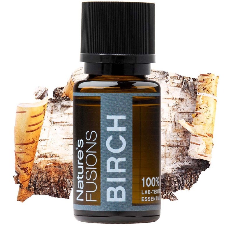 Nature'S Fusions Natureâ€™s Fusions Sweet Birch Essential Oil for Pain, Muscle Relief and Skin Care - 3rd Party Tested - Guaranteed 100% Pure and Natural Therapeutic Grade 15ml - Aromatherapy and Topical - Image 1