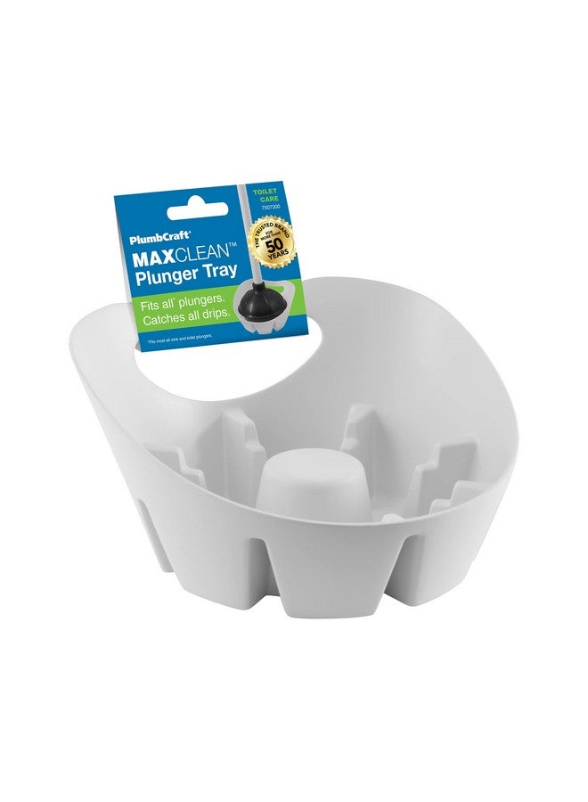 Plumb Craft Universal Plunger Holder Drip Tray, White (1 Pack) - Image 5