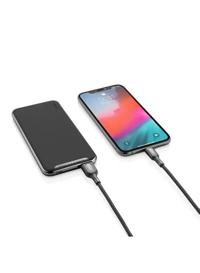 ريفرسونج كابل ريفر سونج Alpha من لايتنينج إلى USB-C موديل CL90 – طول 3 متر، شحن سريع 20 واط، تصميم نايلون مع سبائك الألومنيوم، لون أسود - Image 5