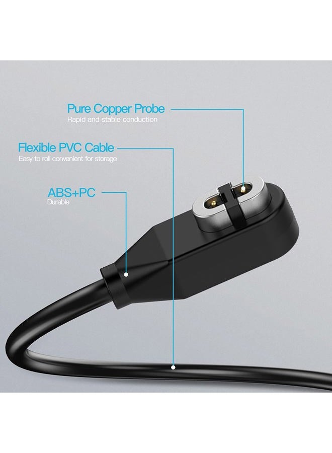 AWINNER 2 Pack Compatible for Shokz Charging Cable,Magnetic USB Charger Cord Compatible for Aftershokz Aeropex AS800,Shokz OpenRun Pro,OpenRun,OpenRun Mini,OpenComm Bone Conduction Headphones - Image 5