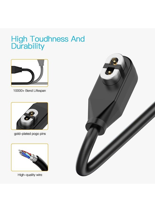 AWINNER 2 Pack Compatible for Shokz Charging Cable,Magnetic USB Charger Cord Compatible for Aftershokz Aeropex AS800,Shokz OpenRun Pro,OpenRun,OpenRun Mini,OpenComm Bone Conduction Headphones - Image 4