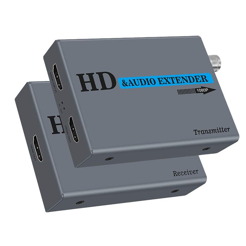 Wiistar HDMI Extender Over Coaxial CableRG6RG7RG11 HDMI Transmitter and Receiver Support 1080P Up to 500m1640ft Lossless No Delay HD Over Coax Extender for TV Projector