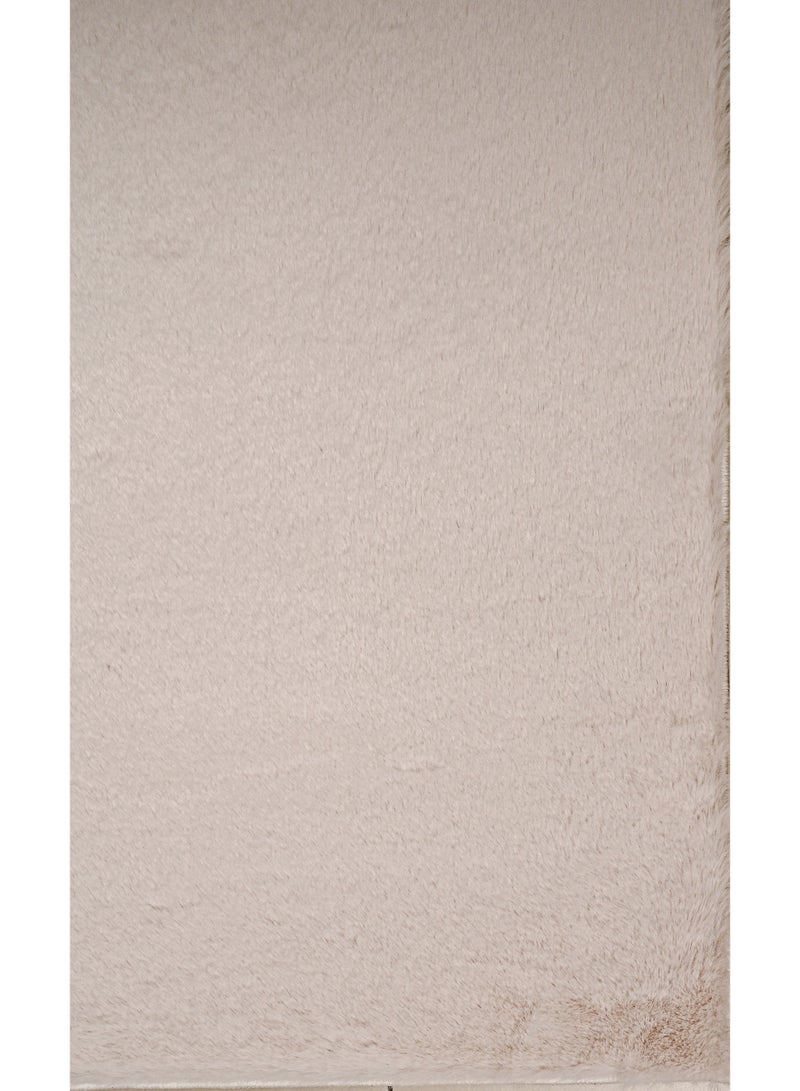 Home auraa Carpet Rug Anti-Slip – Size 200 x 300 cm – 6.56x9.84 ft | Horizon Shaggy Design - Beige Color | Ideal Carpet for Living Room, Bedroom, Office, Hallway or Balcony - Image 4