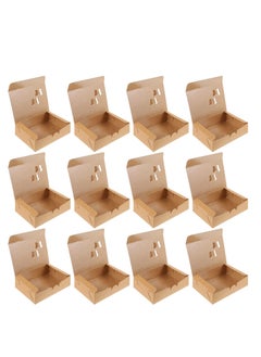SYOSI 50pcs Takeaway Food Paper Box Cupcake Carriers Microwave Safe Leak Grease Resistant for Restaurant and Catering  - Image 1