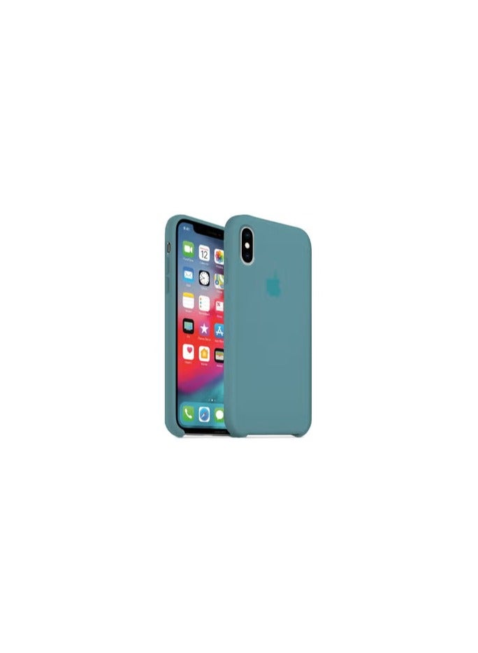 CATANES Premium Silicone Cover for iPhone XS - Soft, Slim and Shockproof Protection Cactus Green Color - Image 1