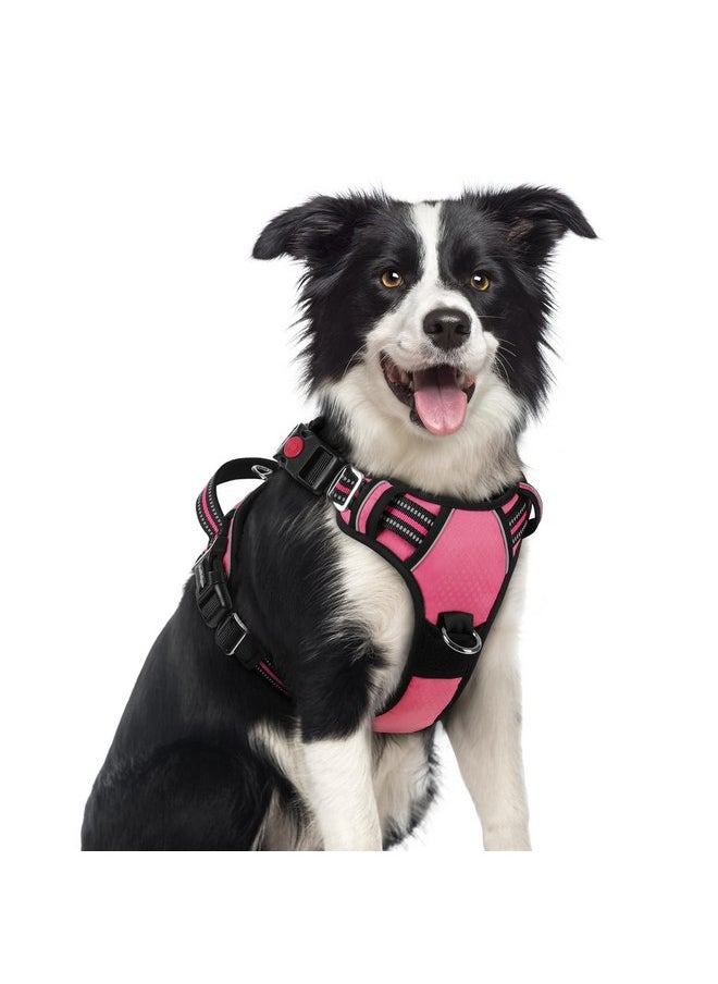 rabbitgoo Dog Harness Medium Sized, No Pull Dog Vest Harness with 3 Buckles, Adjustable Soft Padded Pet Harness with Easy Control Handle and Reflective Strips, Pink, M - pzsku/Z3FDDEA8E1334FE0A3A85Z/45/_/1737032033/60642475-cf48-430a-8733-aa5e9153fb1b