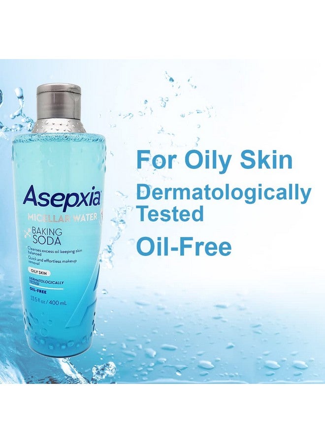 Asepxia Baking Soda Micellar Water Cleanser & Makeup Remover, 13.5 Ounce - Image 3