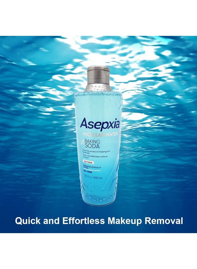 Asepxia Baking Soda Micellar Water Cleanser & Makeup Remover, 13.5 Ounce - Image 4