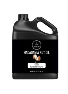 Naturevibe Botanicals Macadamia Oil 32 Ounces  100 Pure and Natural  Great for Skin Care and Hair Care