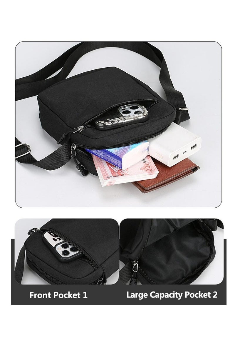 KUAZIVI Small Messenger Bag Vintage Style Crossbody Shoulder Bag Satchel houlder Backpack for Men & Women - Image 3