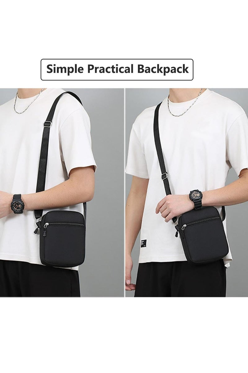 KUAZIVI Small Messenger Bag Vintage Style Crossbody Shoulder Bag Satchel houlder Backpack for Men & Women - Image 4