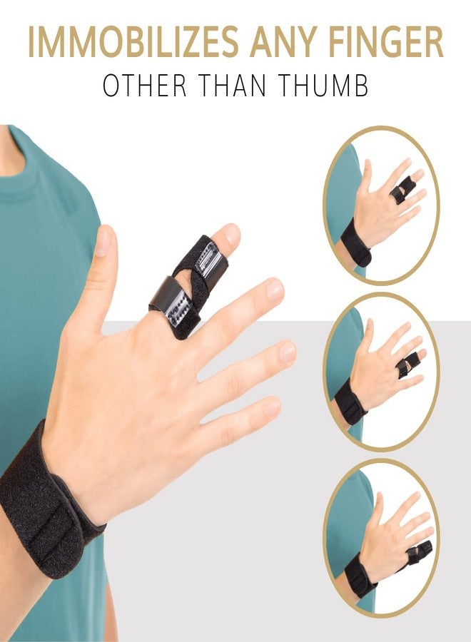 BraceAbility Finger Splint - Adjustable Support Guard for Jammed or Broken Knuckle Treatment, Medical-Grade Aluminum Immobilizer to Straighten Trigger Finger, Arthritis Pain Relief Brace (Universal) - Image 3