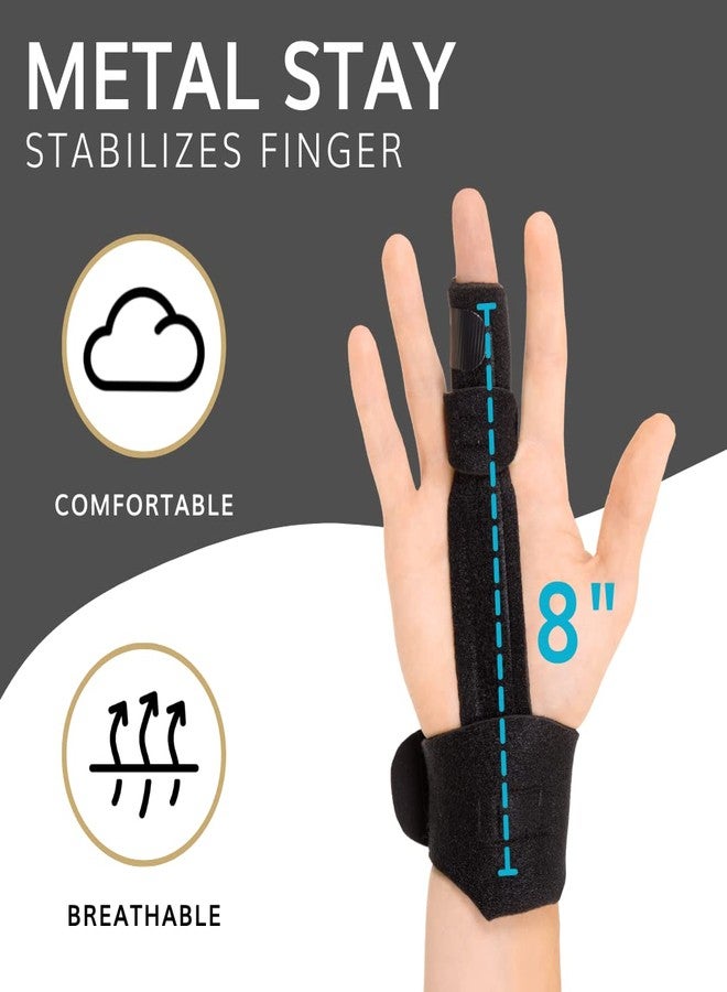 BraceAbility Finger Splint - Adjustable Support Guard for Jammed or Broken Knuckle Treatment, Medical-Grade Aluminum Immobilizer to Straighten Trigger Finger, Arthritis Pain Relief Brace (Universal) - Image 4