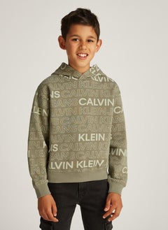 Calvin Klein Jeans Kids Logo Aop Hoodie  - Image 1