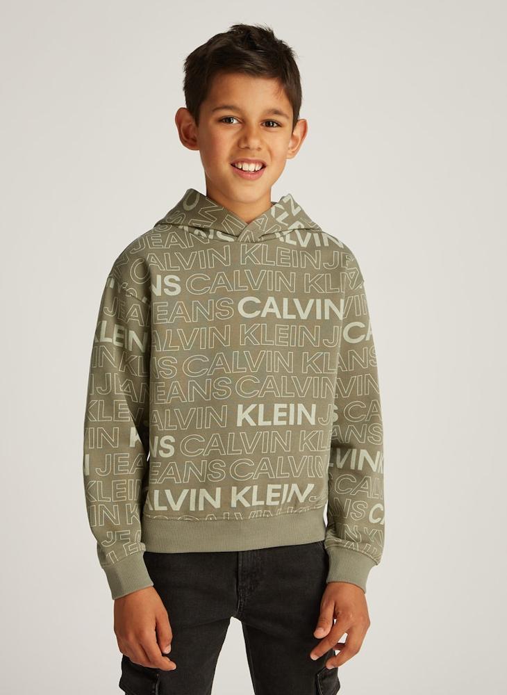 Calvin Klein Jeans Kids Logo Aop Hoodie  - Image 1
