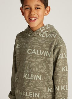 Calvin Klein Jeans Kids Logo Aop Hoodie  - Image 3