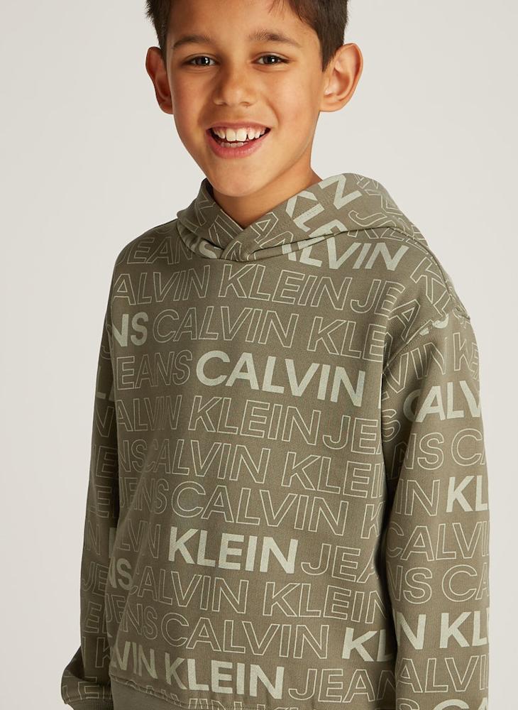 Calvin Klein Jeans Kids Logo Aop Hoodie  - Image 3