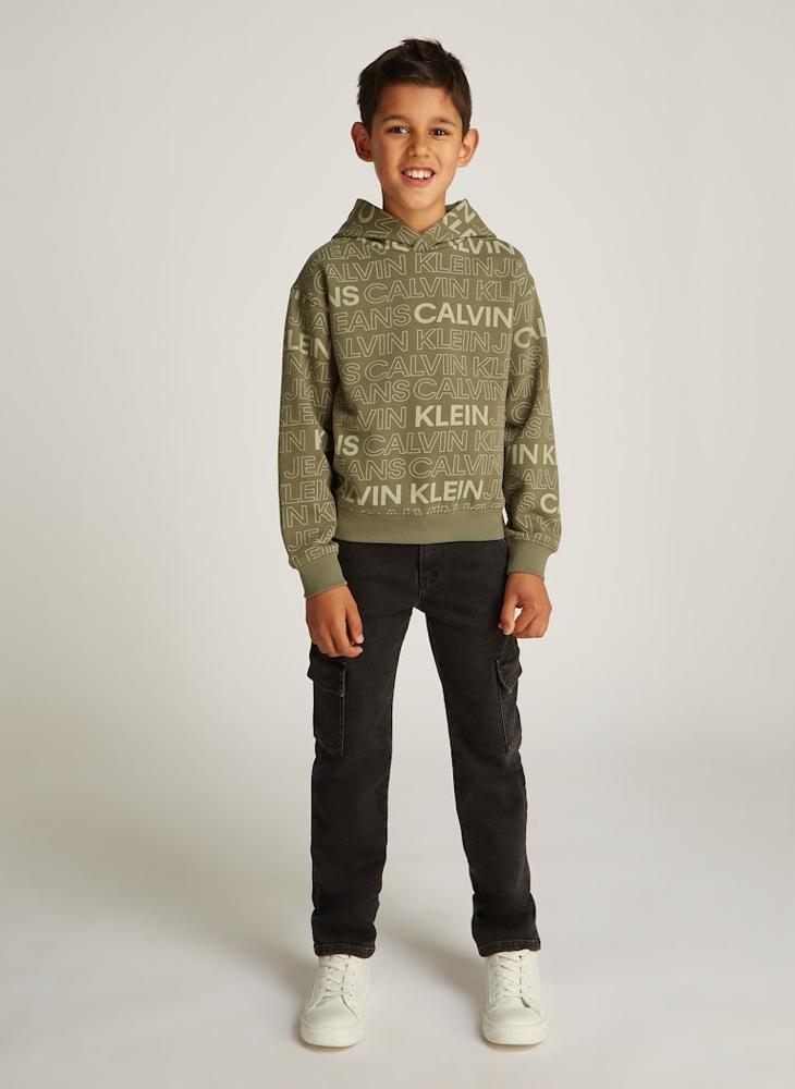 Calvin Klein Jeans Kids Logo Aop Hoodie  - Image 4