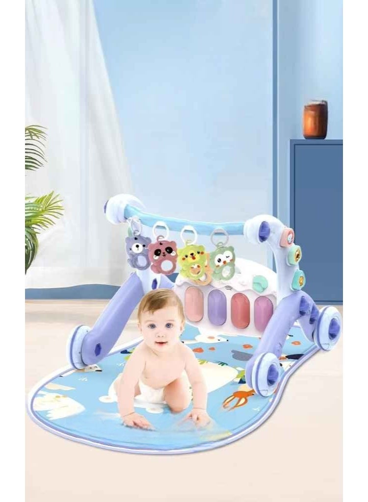 Baby Gym Play Mat Piano Cotton Mat Musical Light - Image 3