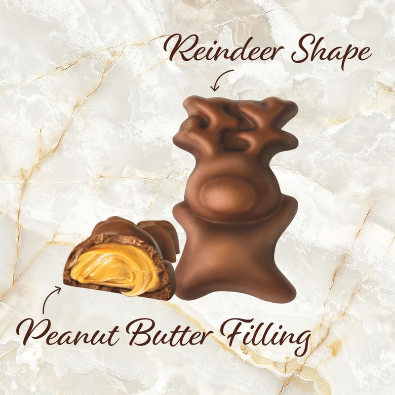 DOVE Milk Chocolate Peanut Butter Reindeer Christmas Candy Bar , 1.1 Oz - Image 2