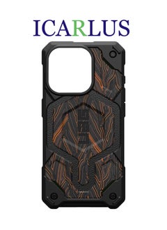 ICARLUS Carbon Cover for Apple iPhone 15 Plus/iPhone 14 Plus Case Compatibility with MagSafe  - Image 1