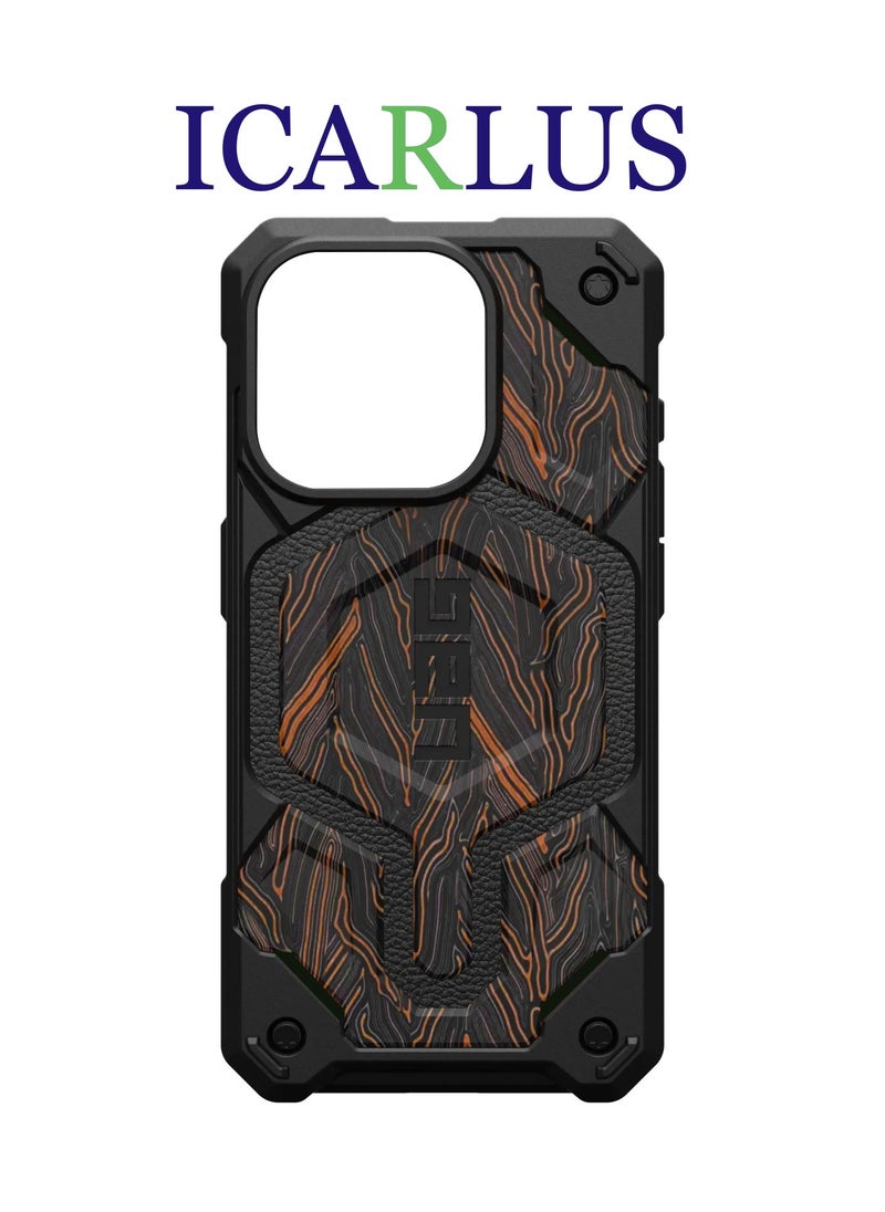 ICARLUS - Carbon Cover for Apple iPhone 15 Plus/iPhone 14 Plus Case Compatibility with MagSafe - Image 1