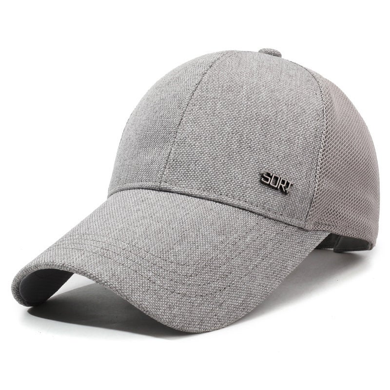 Spring Baseball Cap Unisex Hard Top Fashion Middle-aged Sunshade Hat - Image 1