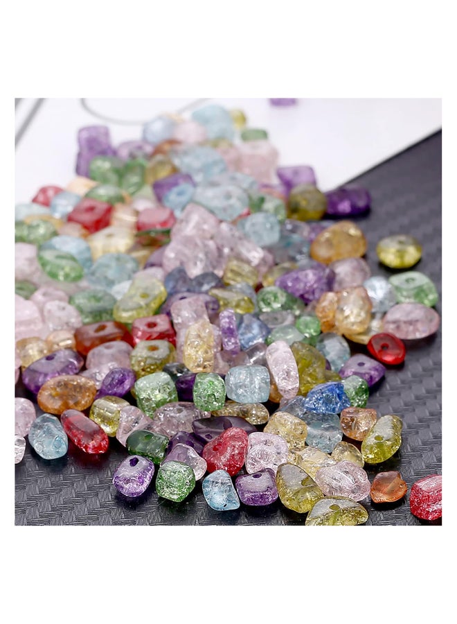 Multicolor Natural Stone Beads 5mm to 8mm, Drilled Loose Crystal Therapy Irregular Gemstones for Making Bracelets, Jewelry and Crafts  - Image 2