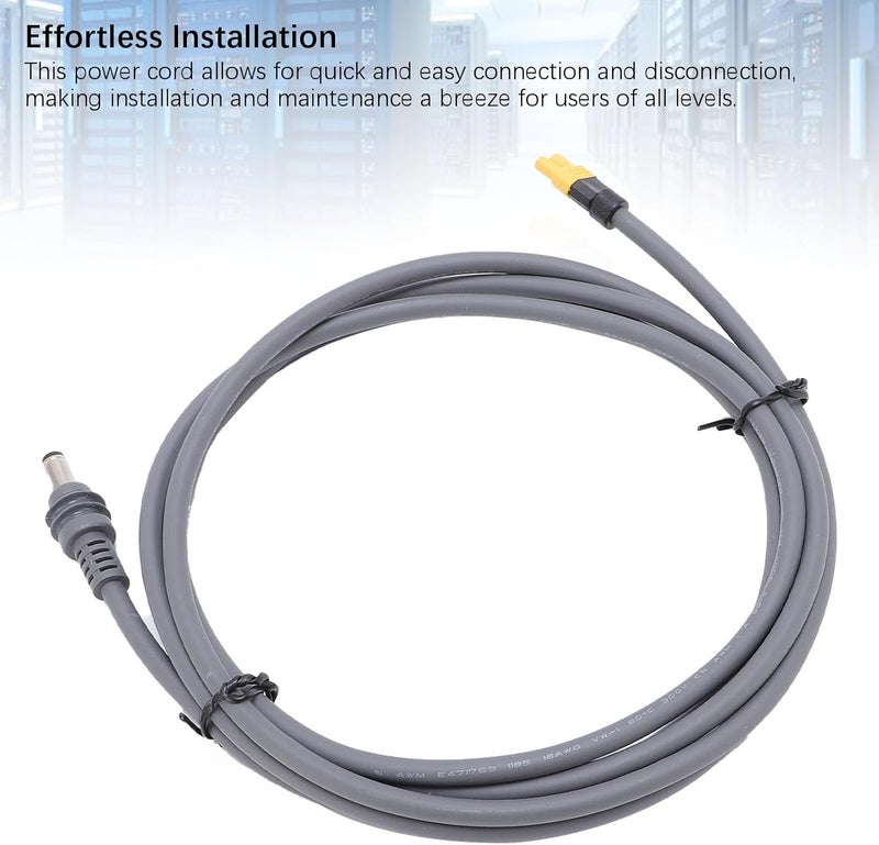 كابل طاقة للسيارات من نوع Mini DC، من نوع 18AWG XT30 إلى كابل طاقة للسيارات من نوع DC، مقاوم للماء، مصدر طاقة DC للأقمار الصناعية بقطر سلك 18AWG، مناسب للشاحنات والحافلات والسفن (طول 5 أمتار) - Image 2