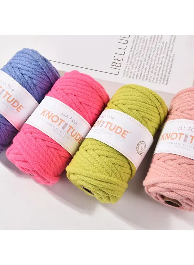 A Roll Of 8 Pink 6mm Wool Braided Rope For Handbag Making DIY Crafts And Easter Egg Decorations - Image 4