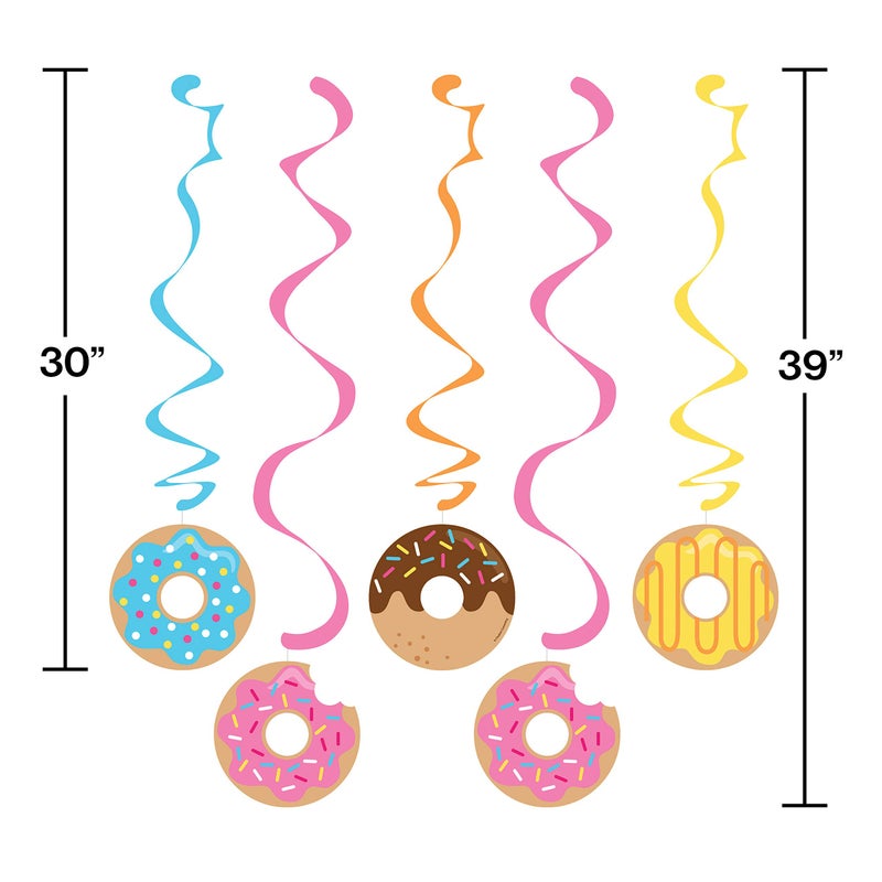 Creative Converting 324238 Creative Converting Donut Party Dizzy Danglers Multisizes Multicolor - Image 2