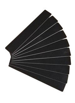 Luzen 10Pcs Professional Double Sided Nail Files Emery Board Grit Black Gel Cosmetic Manicure Pedicure Square Design  - Image 1