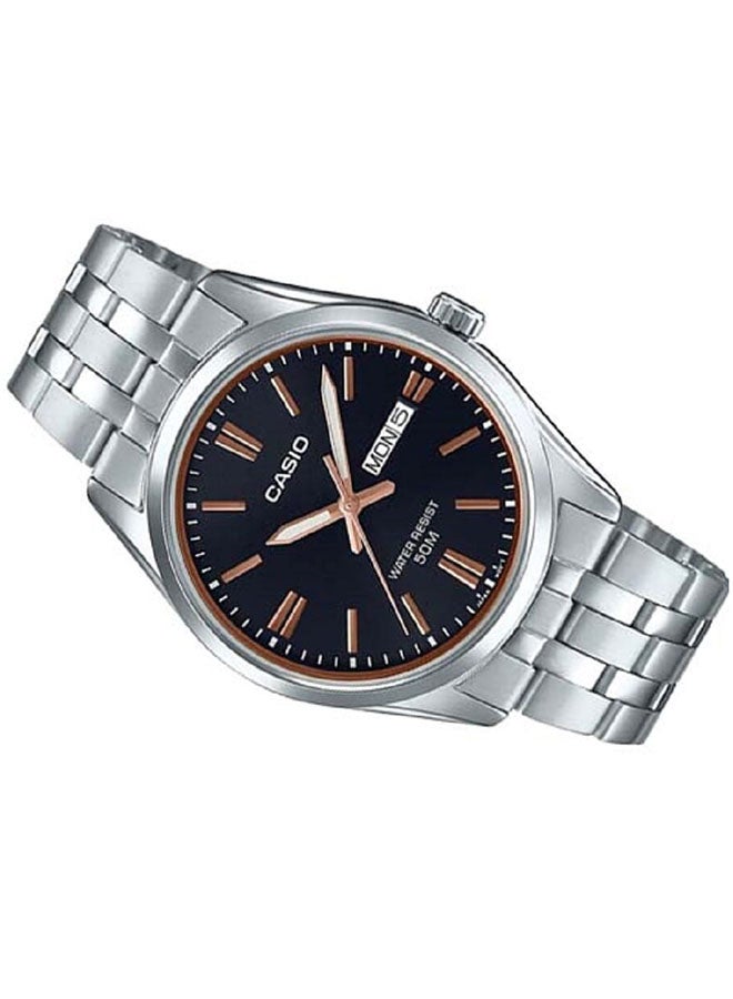 CASIO ساعة يد تناظرية من الفولاذ المقاوم للصدأ MTP-1335D-1A2VDF - Image 2